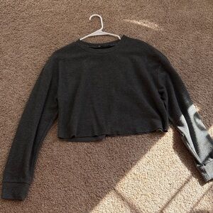 Zara Gray Cropped Sweater